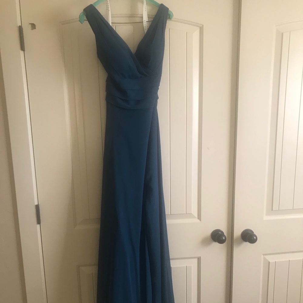Azazie dress - Ink Blue